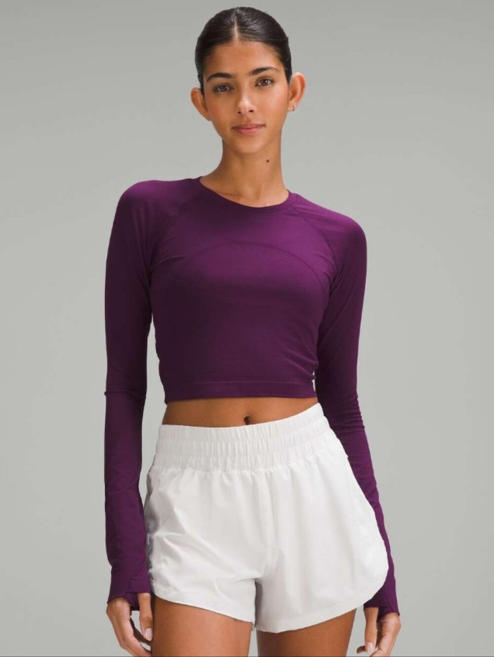 Lululemon Swiftly Tech Cropped Long Sleeve Shirt 2.0